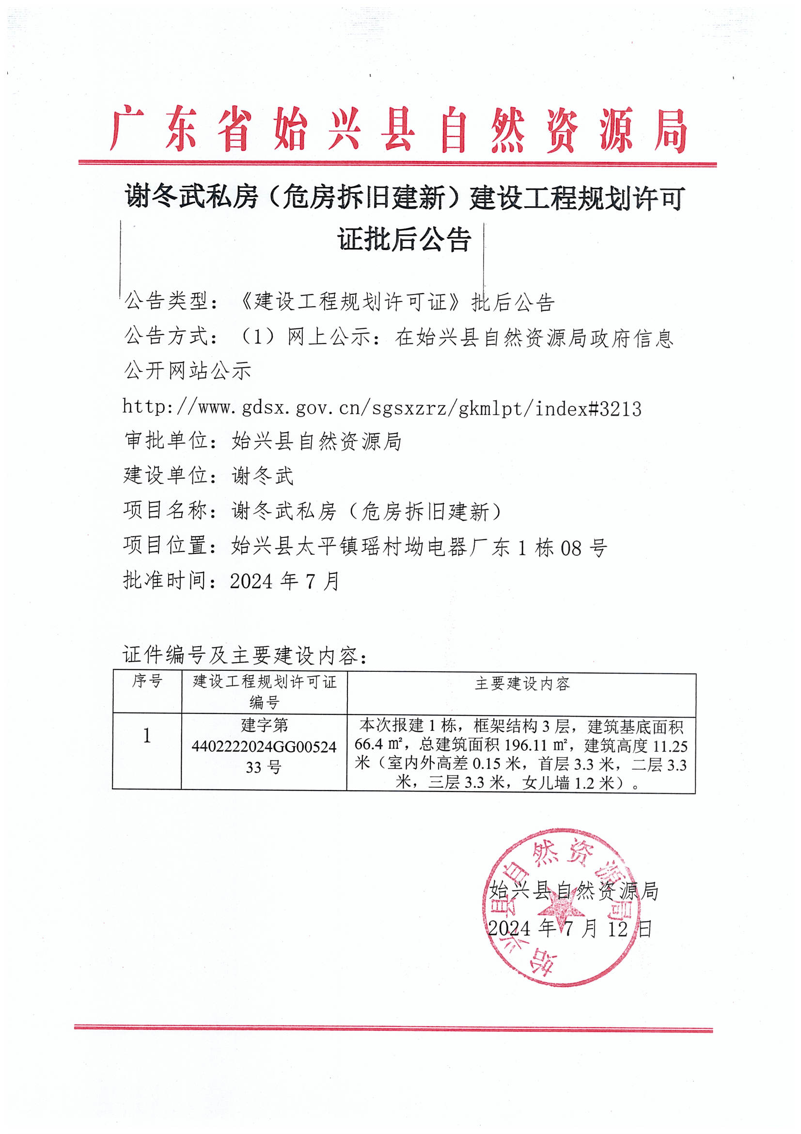 谢冬武私房（危房拆旧建新）建设工程规划许可证批后公告.jpg