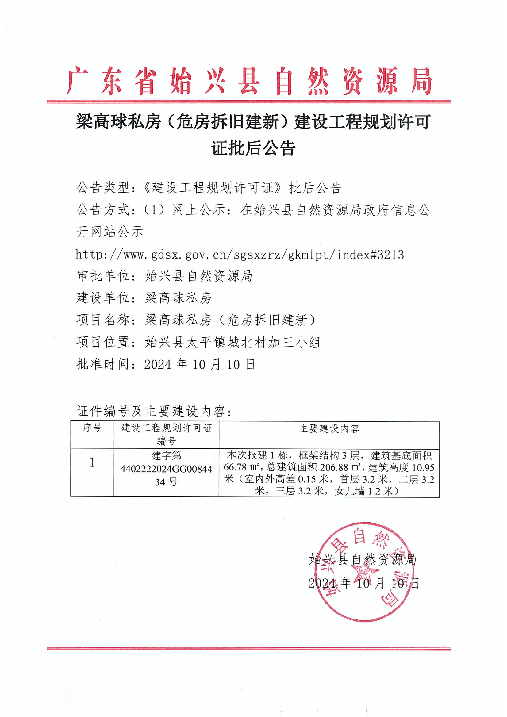 梁高球私房（危房拆旧建新）建设工程规划许可证批后公告.jpg