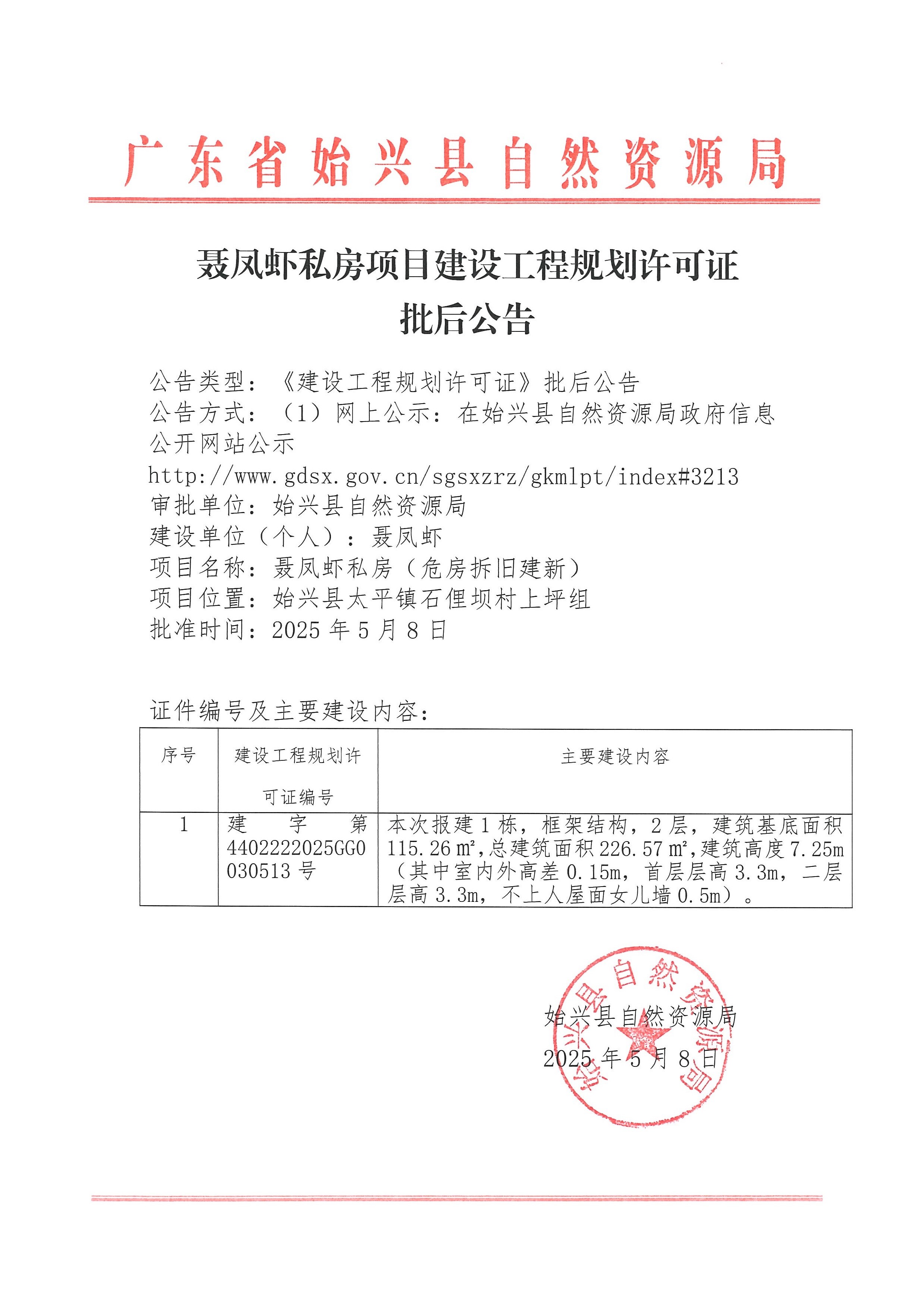 聂凤虾私房办理《建设工程规划许可证》批后公告.jpg